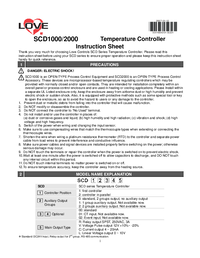 Thumbnail of document Manual - SCD - DIN Rail Temperature/Process Controller